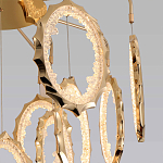 Потолочный светильник светодиодный с золотистым каркасом Ring of Fire варинант исполнения - 3 | Loft Concept в Орле