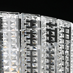 Люстра круглая на цепи цвета хром с прозрачными рельефными хрустальными пластинами Textured Glass Chandelier варинант исполнения - 8 | Loft Concept в Орле