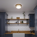 Потолочный светильник с белым матовым стеклянным плафоном в форме перевернутого конуса Hinkley варинант исполнения - 4 | Loft Concept в Орле