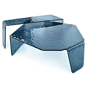 Комплект кофейных столиков Water Surface Glass Coffee Tables