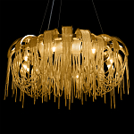 Люстра круглая подвесная с металлическими дугами и длинными цепочками 80 см Atlantis Chain варинант исполнения - 16 | Loft Concept в Орле