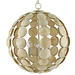 Люстра в форме шара с декором из круглых декоративных элементов Texture Discs варинант исполнения - 2 | Loft Concept в Орле