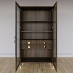 Дизайнерский шкаф витрина Elsa Dreams Walnut с 4-мя ящиками варинант исполнения - 6 | Loft Concept в Орле