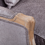 Кресло Ava Classical Armchair brown and grey velour варинант исполнения - 4 | Loft Concept в Орле