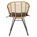Стул с ротанговым плетением Wicker Half Chair с подлокотниками варинант исполнения - 2 | Loft Concept в Орле