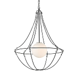 Подвесной светильник из тонких прутьев в форме колокола Forged Thin Rods варинант исполнения - 3 | Loft Concept в Орле