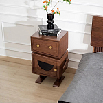 Тумбочка прикроватная с ящиком и дверцей Робот Robot Desk варинант исполнения - 3 | Loft Concept в Орле