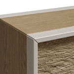 ТВ тумба 2 двери и 2 ящика с подсветкой на рельефном фасаде Warm Industrial варинант исполнения - 7 | Loft Concept в Орле