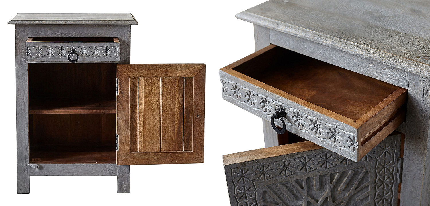 Тумба Indian Antique Furniture Akshi Nightstand Тумба Indian Antique Furniture Akshi Nightstand - Loft-Concept в Орле