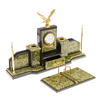 Настольный письменный набор из змеевика  и бронзы с декором в виде орла в подарочной упаковке Successful Leader варинант исполнения - 2 | Loft Concept в Орле