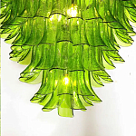 Люстра из семи ярусов зеленого стекла Independence варинант исполнения - 4 | Loft Concept в Орле