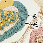 Чехол на подушку с кисточками и вышивкой птиц Ethnic mix Birds Rect варинант исполнения - 3 | Loft Concept в Орле