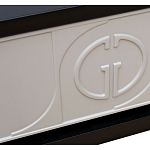 Тумбочка прикроватная с ящиком черно-серого цвета Noble Nightstand варинант исполнения - 3 | Loft Concept в Орле