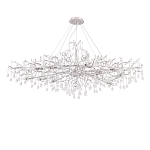 Люстра круглая подвесная с декором в виде ветвей и прозрачных подвесок из стекла в форме капель Droplet Chandelier варинант исполнения - 2 | Loft Concept в Орле
