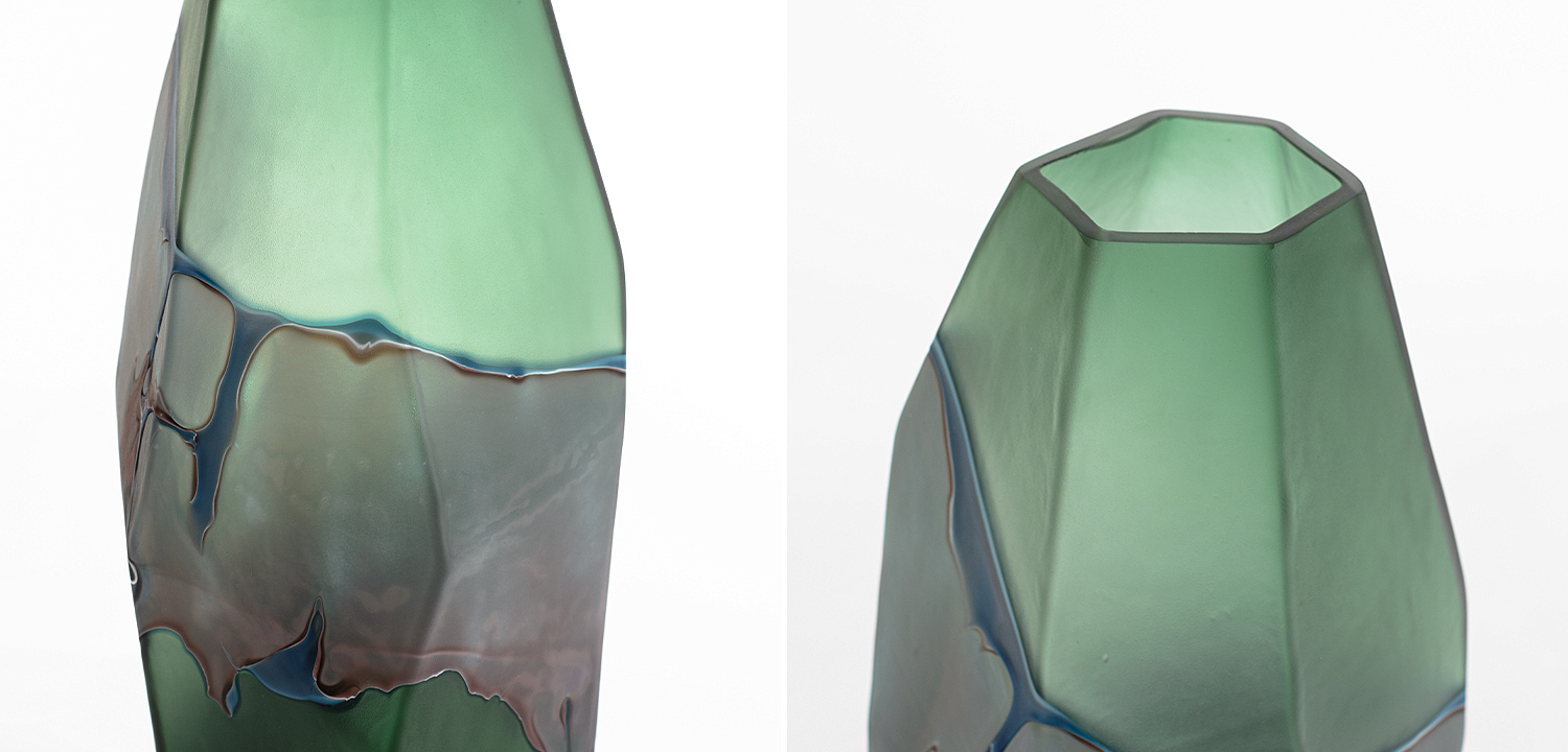 Ваза Polygonal Vase green Ваза Polygonal Vase green - Loft-Concept в Орле