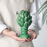 Статуэтка в виде артишока из зелёной керамики с глянцевыми лепестками Artichoke Decor  варинант исполнения - 4 | Loft Concept в Орле