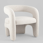 Кресло дизайнерское для лаунж зоны жемчужного цвета Pearl Lounge варинант исполнения - 1 | Loft Concept в Орле