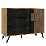 Комод с 3-мя ящиками и дверцей Stone Effect варинант исполнения - 1 | Loft Concept в Орле