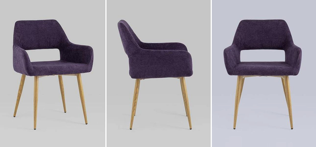 Стул NEASAN Chair Фиолетовый Велюр Стул NEASAN Chair Фиолетовый Велюр - Loft-Concept в Орле