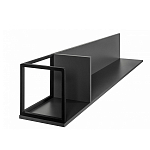 Полка навесная открытая цвета графит Strict Lines  варинант исполнения - 5 | Loft Concept в Орле