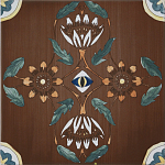 Плитка с узором Васильки 2 варинант исполнения - 1 | Loft Concept в Орле