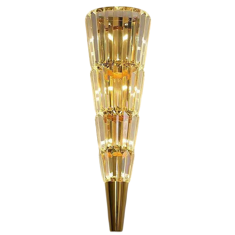Бра стеклянное в форме конуса Copper Light Медь Прозрачный Бра стеклянное в форме конуса Copper Light Медь Прозрачный в Орле | Loft Concept