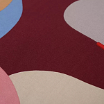 Подушка декоративная хлопковая с абстрактным принтом Elysian Flow Terra варинант исполнения - 3 | Loft Concept в Орле