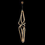 Подвесной светильник с декоративными элементами в виде кристаллов Smooth Shine варинант исполнения - 1 | Loft Concept в Орле