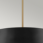 Подвесной светильник с конусовидным металлическим абажуром черного цвета Kichler варинант исполнения - 14 | Loft Concept в Орле