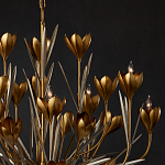 Люстра золотого цвета в виде цветков крокуса Hanging Flowers варинант исполнения - 2 | Loft Concept в Орле