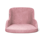 Стул с мягкой розовой обивкой из велюра и подъемно-поворотным механизмом на черных колесиках Harper Pink варинант исполнения - 2 | Loft Concept в Орле