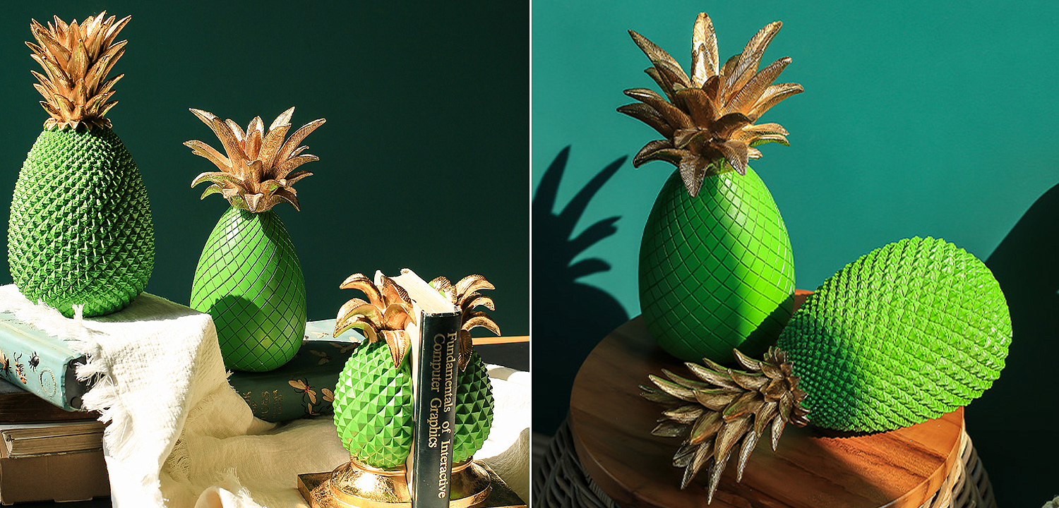 Статуэтка Gold and Green Pineapple Статуэтка Gold and Green Pineapple - Loft-Concept в Орле