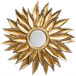 Зеркало-солнце с золотыми с лучами Rays of Peace варинант исполнения - 1 | Loft Concept в Орле
