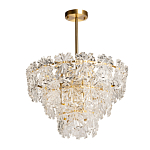 Люстра многоярусная с объемными прозрачными цветами Hanging Flowers варинант исполнения - 2 | Loft Concept в Орле