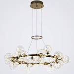 Дизайнерская кольцевая люстра с гирляндой внутри стеклянных сферических плафонов Iona Garland Chandelier 25 варинант исполнения - 2 | Loft Concept в Орле