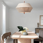 Люстра из дуба с веревчатым абажуром Rope Oak Chandelier варинант исполнения - 4 | Loft Concept в Орле