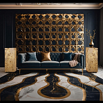 Торшер прямоугольный из натурального камня Calcite Geometry варинант исполнения - 11 | Loft Concept в Орле