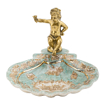 Блюдо с бронзовым ангелом Porcelain Angels of Paradise варинант исполнения - 1 | Loft Concept в Орле