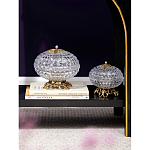 Конфетница из прозрачного рельефного стекла Eden Garden варинант исполнения - 6 | Loft Concept в Орле