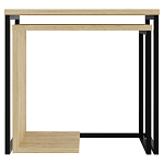 Комплект из 2-х приставных столов прямоугольной формы из дерева ZIGOSH OAK варинант исполнения - 1 | Loft Concept в Орле