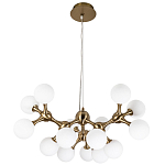 Люстра с плафонами из стеклянных шаров Pearls Suspension Brass Chandelier варинант исполнения - 2 | Loft Concept в Орле