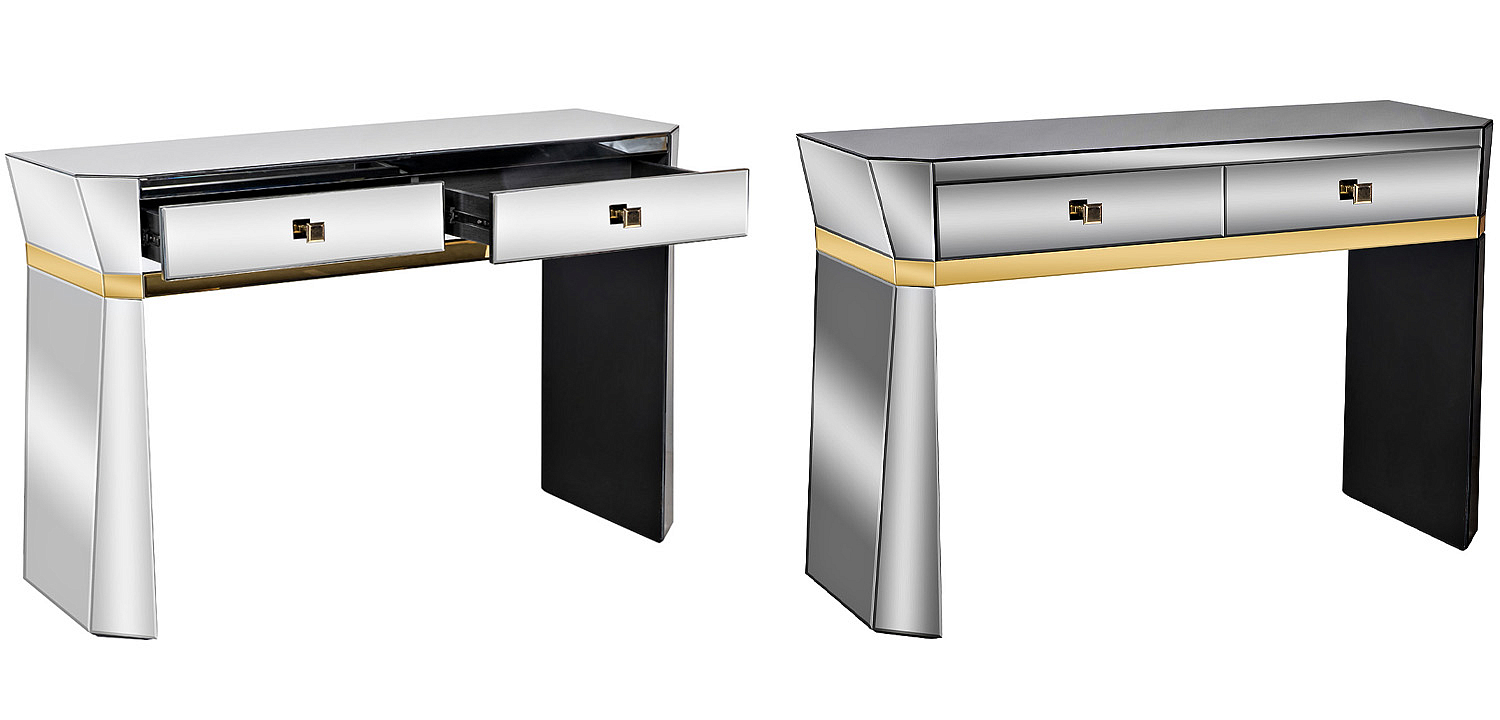 Консоль зеркальная Emiliano Mirrored Console Консоль зеркальная Emiliano Mirrored Console - Loft-Concept в Орле