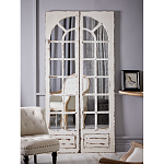 Зеркало-окно с эффектом старения в венецианском стиле Venetian White Mirror варинант исполнения - 5 | Loft Concept в Орле