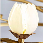 Люстра с ветвистым каркасом и плафонами в виде лотосов Chandelier Lotus варинант исполнения - 1 | Loft Concept в Орле