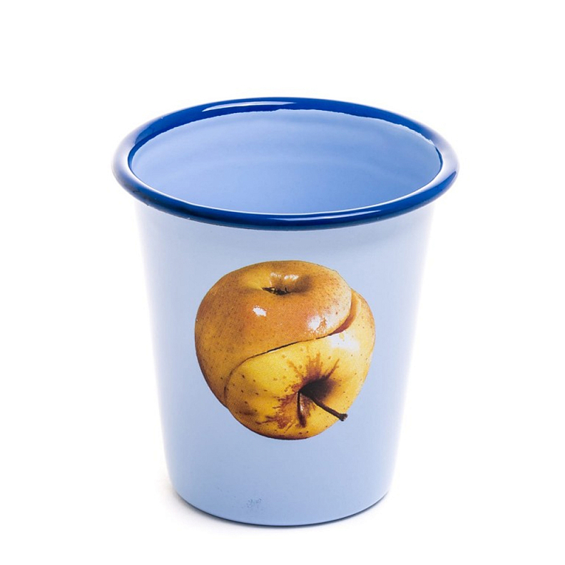 Стакан Seletti Enamel Apple Голубой Бежевый Стакан Seletti Enamel Apple Голубой Бежевый в Орле | Loft Concept