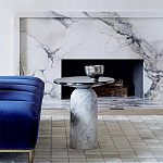 Дизайнерский журнальный стол с чёрной круглой столешницей Visanyp варинант исполнения - 1 | Loft Concept в Орле