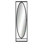 Зеркало овальное в металлической оправе в стиле лофт Urban Style Space варинант исполнения - 1 | Loft Concept в Орле