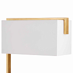 Торшер с прямоугольным абажуром на золотом металлическом каркасе Rectangular Plane  варинант исполнения - 2 | Loft Concept в Орле