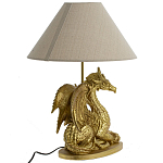 Настольная лампа с абажуром Дракон Golden Dragon Lamp Beige варинант исполнения - 4 | Loft Concept в Орле