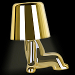 Настольная лампа фигурная цвета золото с гладким абажуром Высота 16 см Sophia варинант исполнения - 5 | Loft Concept в Орле